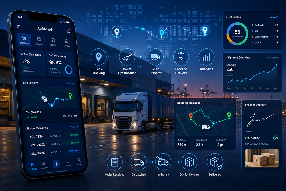 Logistics mobile app development Dallas — Software Orca