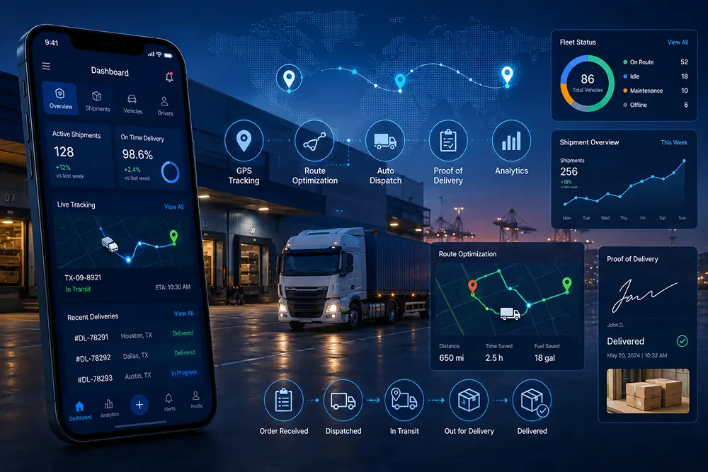 Logistics mobile app development Dallas — Software Orca