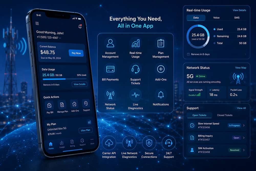 Telecom mobile app development Dallas — Software Orca
