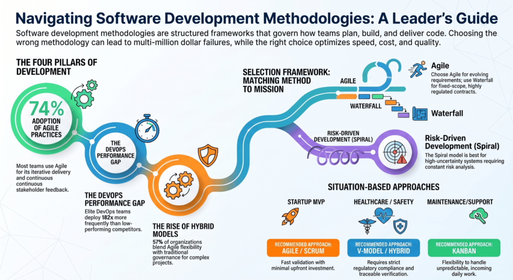 Navigating software development methodologies 
